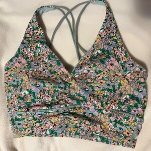 Women’s Cotton On Floral Cross Back Sports Bra Top